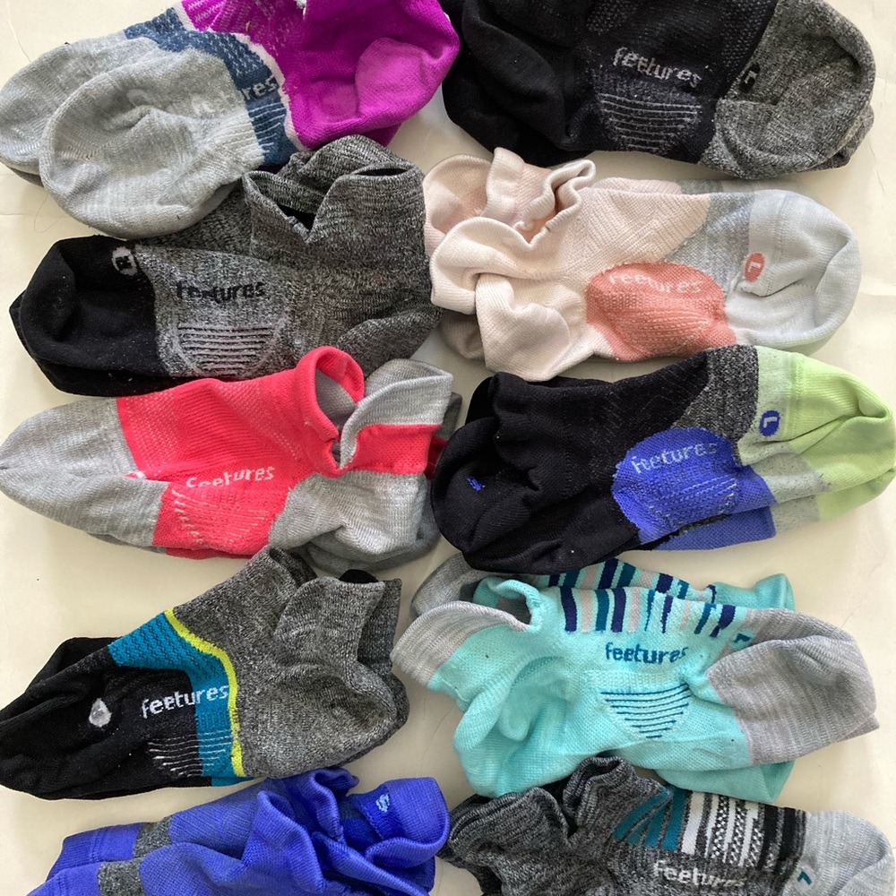 Feetures elite ultralight tab running socks women’s 4-6.5 girls 3 4 5 lot of 10